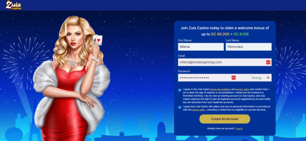 Register at Zula Casino and play right now 1